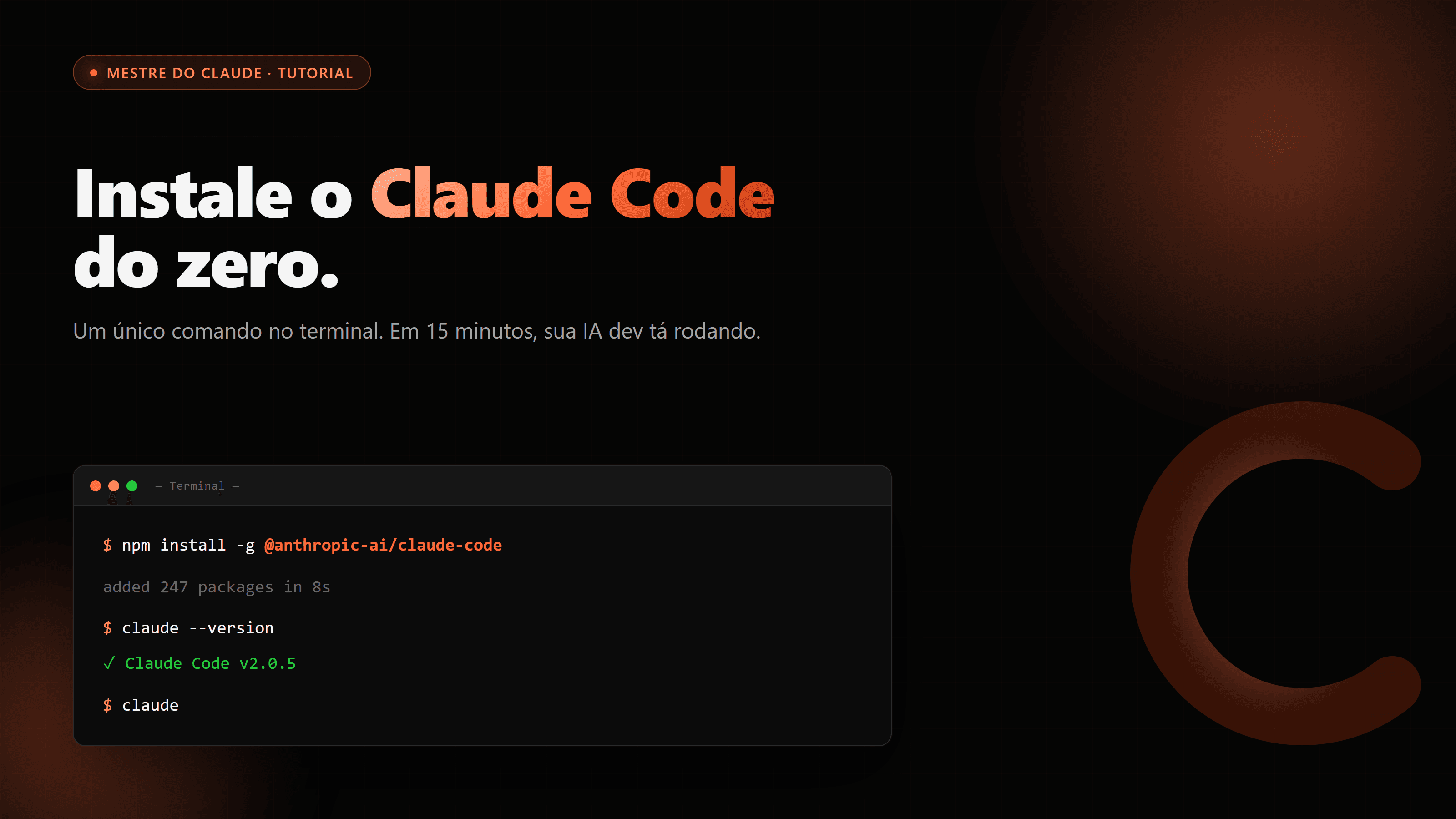 Como instalar o Claude Code (Windows, Mac e Linux) — passo a passo de verdade
