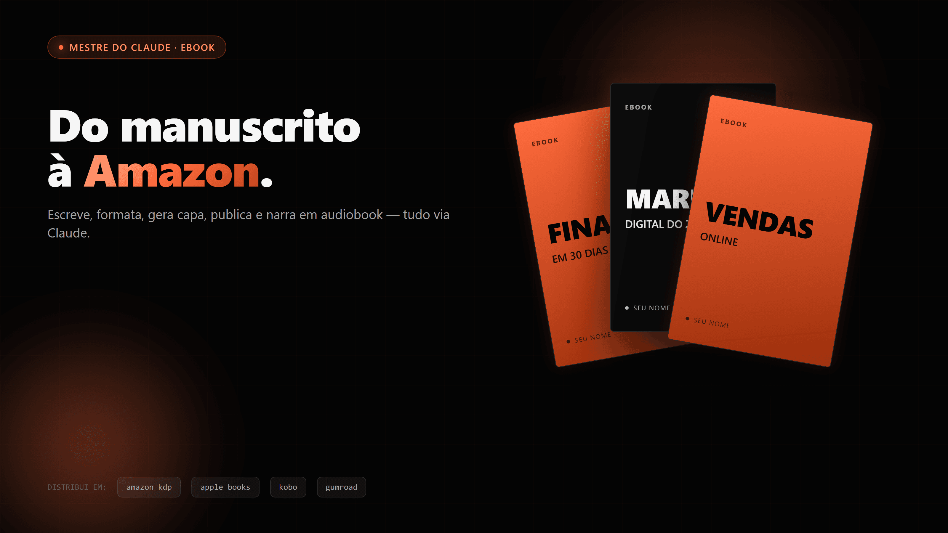 Como lançar um ebook usando o Claude Code — do manuscrito até a Amazon (sem editora, sem dev)