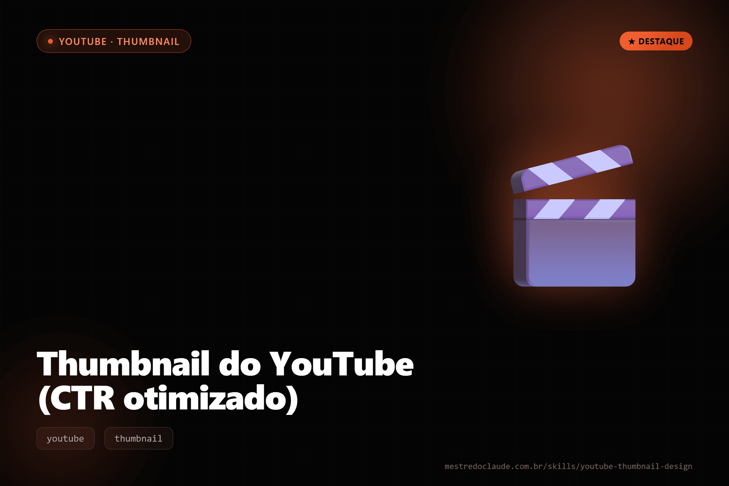 Thumbnail do YouTube (CTR otimizado)