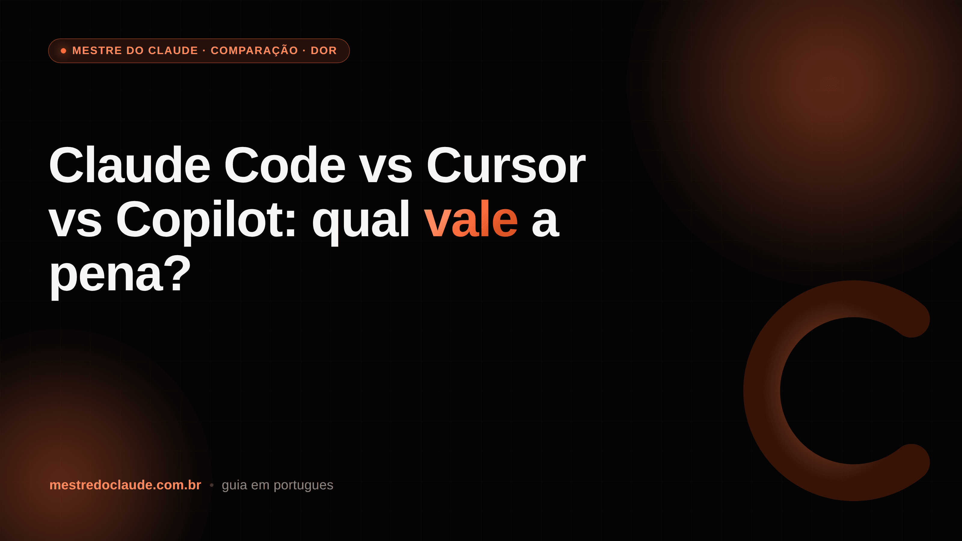 Claude Code vs Cursor vs Copilot: qual vale a pena?